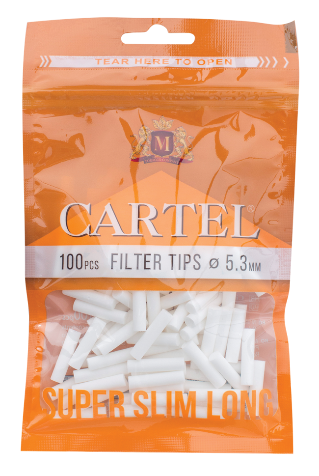Filtre Cartel Super Slim Long 5,3 - 22 mm x 100 pcs